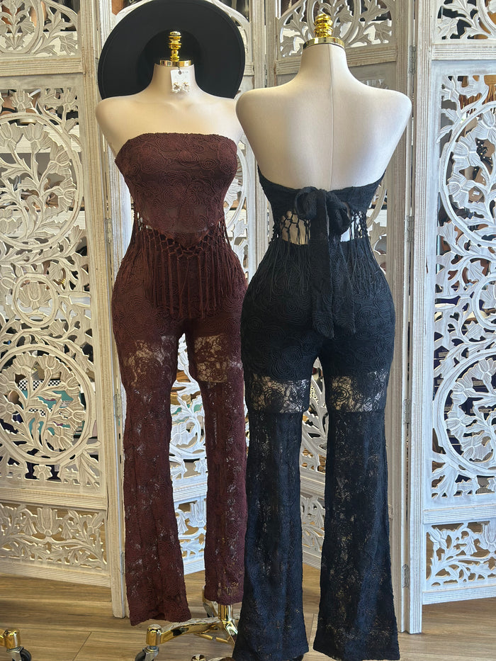 Camilla Lace Set-No Estira, Not Stretchy