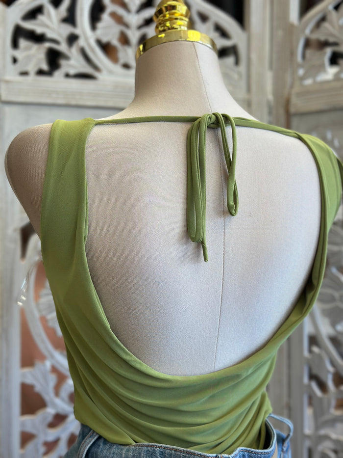 Draped Scoop Blouse - Estira, Stretchy