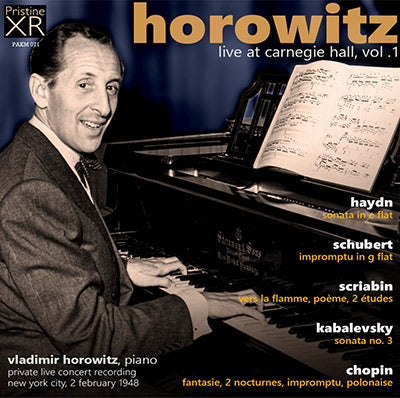 HOROWITZ Live at Carnegie Hall, Volume 1 (1948) - PAKM071 - CD