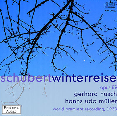 HÜSCH Schubert: Winterreise (1933) - PACO005 - CD