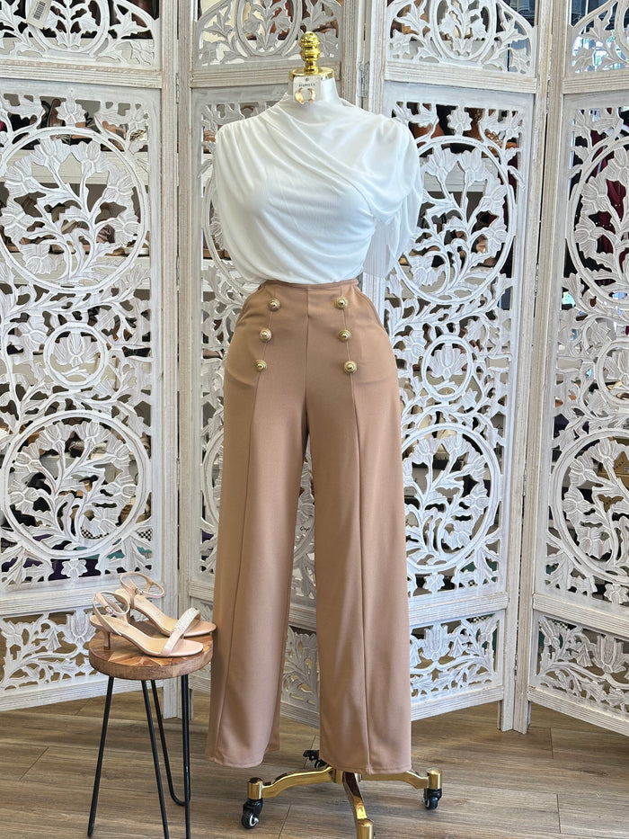 Mesh Draped Blouse- Estira, Stretchy