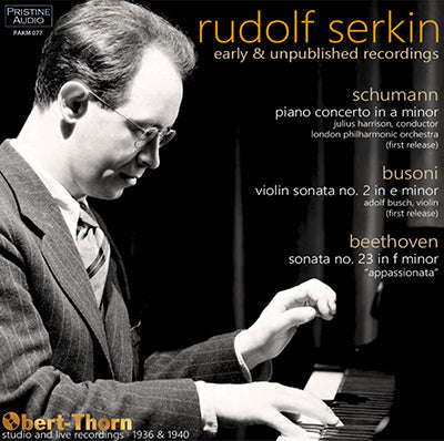 SERKIN Early and Unpublished Recordings (1936-40) - PAKM077 - CD