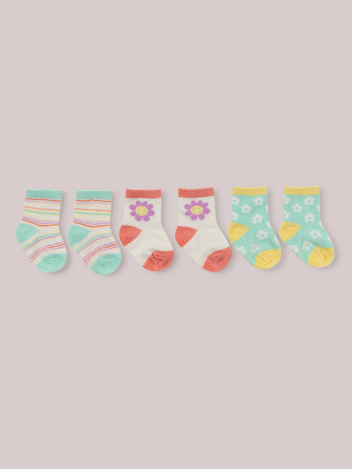 3-Pack Soft Durable Baby Socks Set - Bonjour Bébé