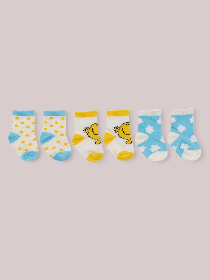 Set of 3 Mr. Happy Baby Socks