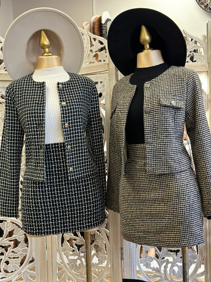 Houndstooth Two Piece Set
