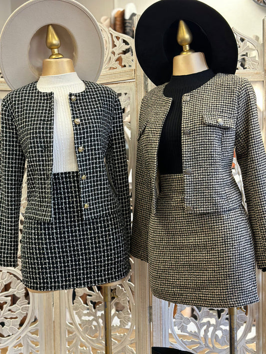 Houndstooth Two Piece Set