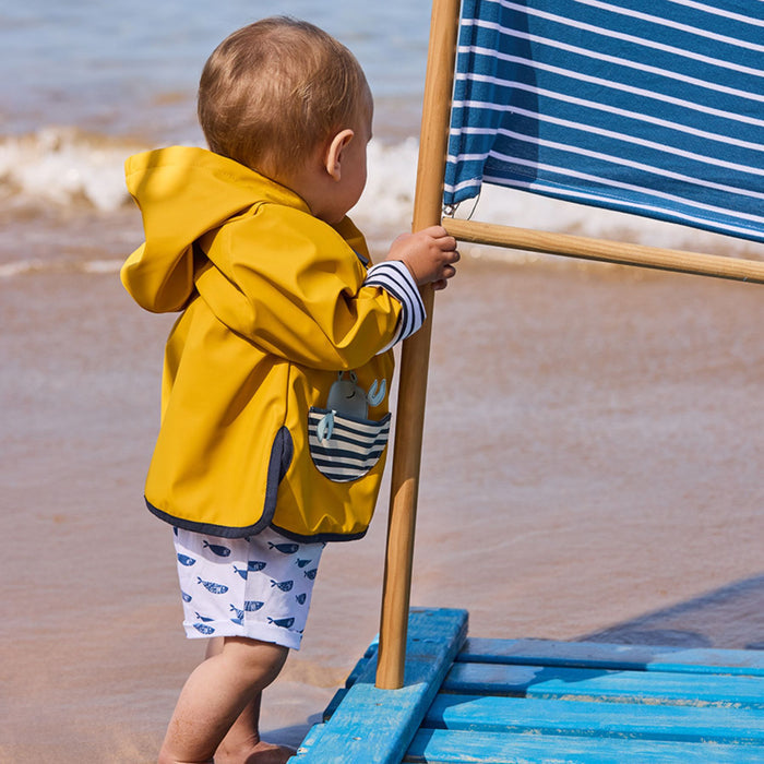 Baby Crab Pocket Raincoat with Cotton Lining