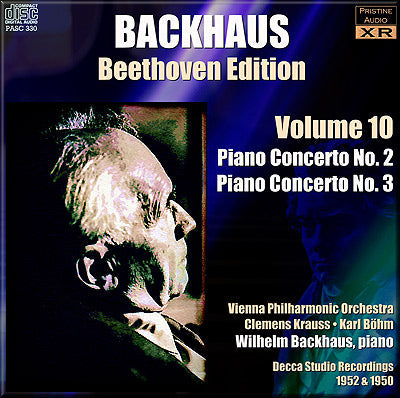 BACKHAUS Beethoven Edition: Volume 10 - Piano Concertos 2 and 3 (1950/52) - PASC330 - CD