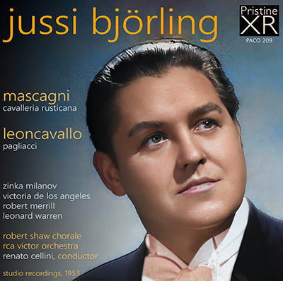 BJÖRLING Cavalleria Rusticana & Pagliacci (1953) - PACO209 - CD