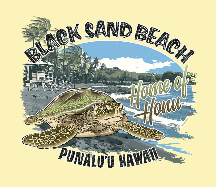 Black Sand Honu T-Shirt