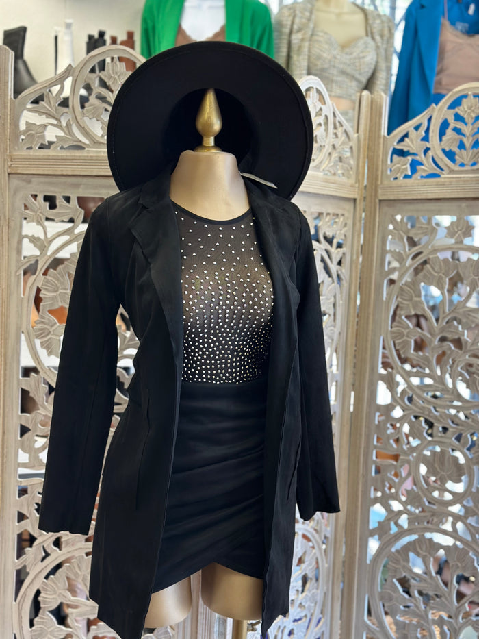 Black Suede Coat