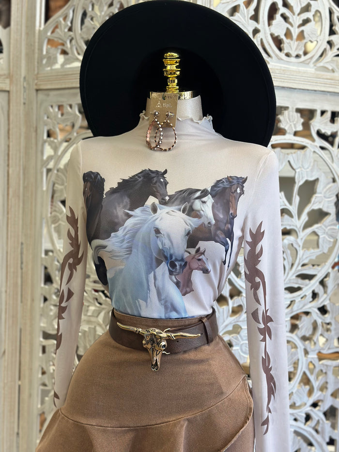 Brown Ruffle Mini Skort - Slightly Stretchy ,  Estira Poco