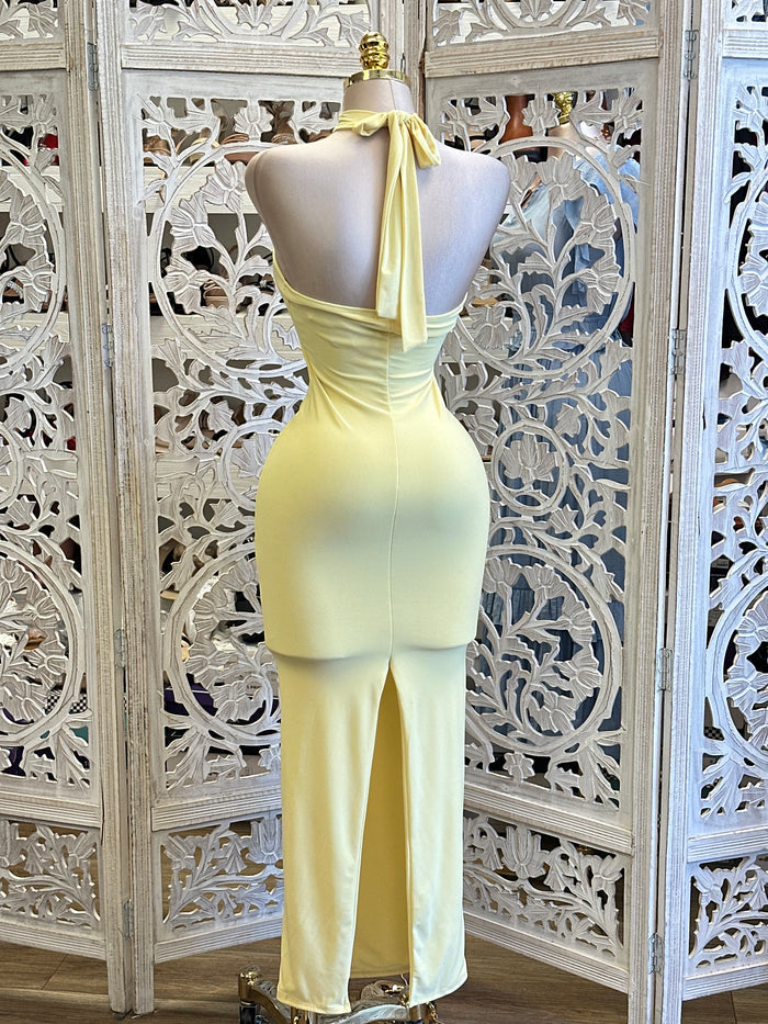 Butter Cinched Midi Dress -Estira, Stretchy