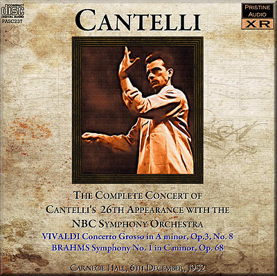 CANTELLI NBC Concert No. 26: Vivaldi and Brahms (1952) - PASC237 - CD
