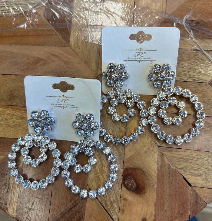 Circular Diamond Earrings