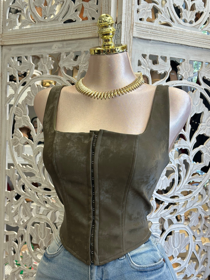 Corset Clip Up Top