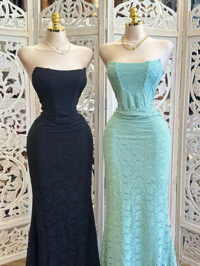 Corset Lace Formal Dress- Stretchy, Estira