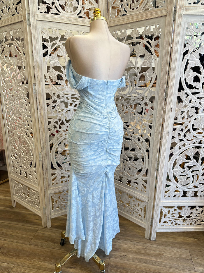 Corset Sky Blue Dress-Stretchy, Estira