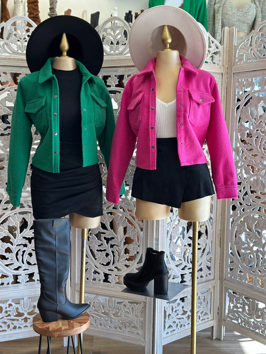 Cropped Cozy Jacket
