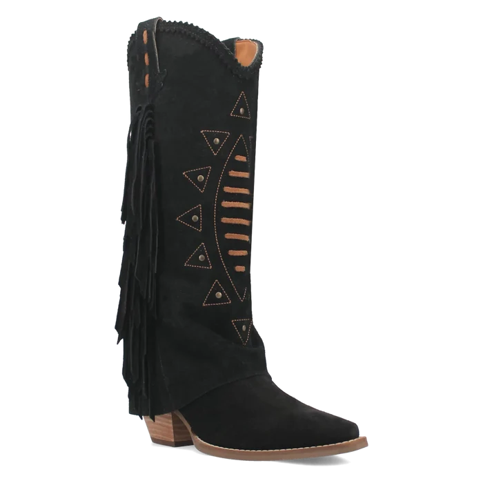 Dingo Spirit Trail  - Women's Suede Leather Cowgirl Boots