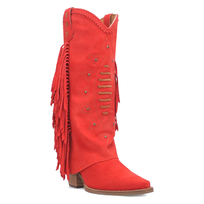 Dingo Spirit Trail  - Women's Suede Leather Cowgirl Boots