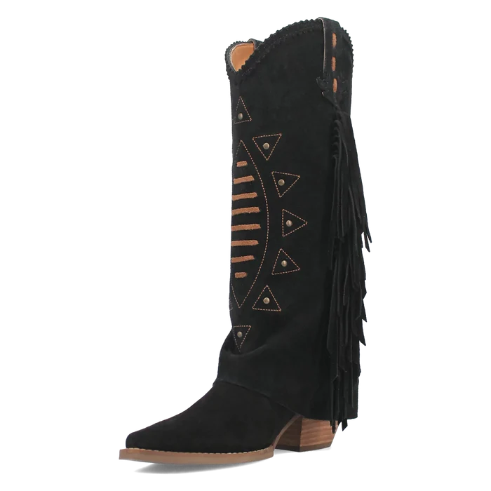 Dingo Spirit Trail  - Women's Suede Leather Cowgirl Boots
