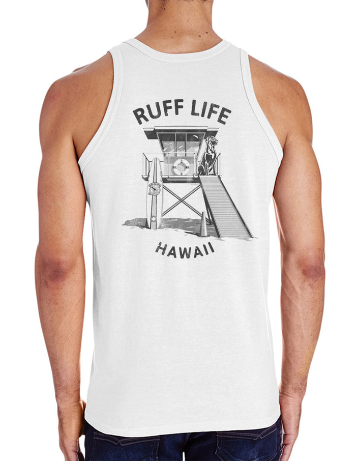 Dog Beach Ruff Water Life Saver Men's Tank Top