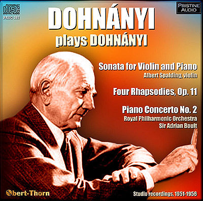 DOHNANYI plays DOHNANYI (1951-56) - PASC381 - CD