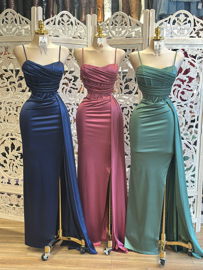 Draped Corset Evening Dress- Stretchy,Estira