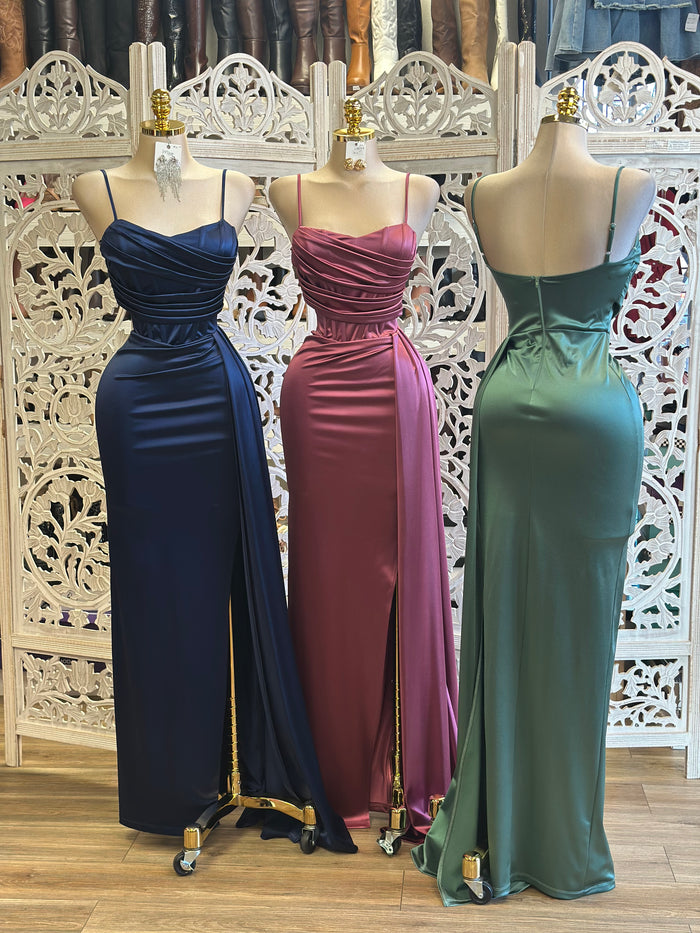 Draped Corset Evening Dress- Stretchy,Estira