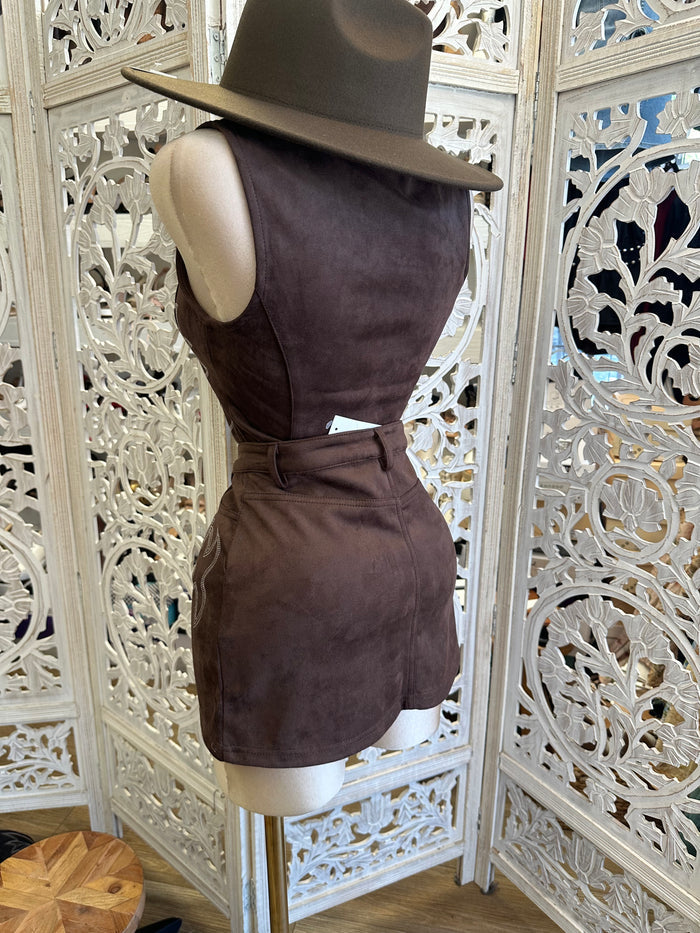 Earth Brown Flower Set- Slightly Stretchy, Estira Poco