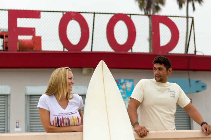 Evolution of the Surfboard Ladies' V Neck