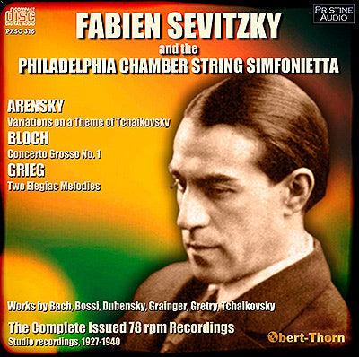 FABIEN SEVITZKY conducts the Philadelphia Chamber String Simfonietta (1927-40) - PASC375 - CD