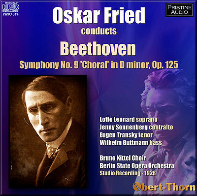 FRIED Beethoven: Symphony No. 9 (1928) - PASC317 - CD