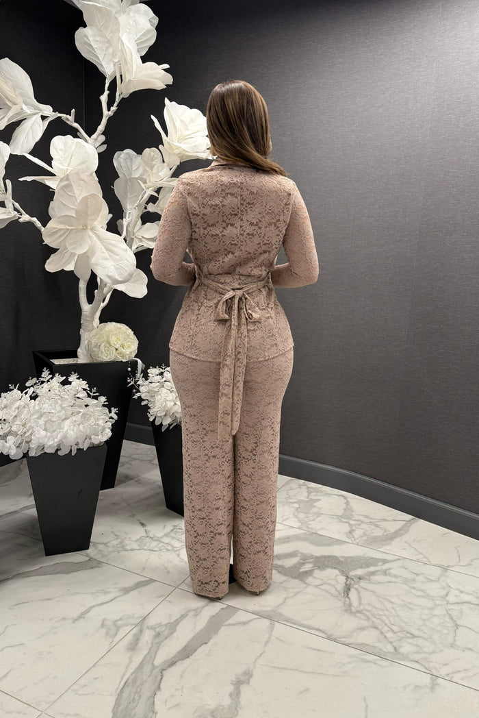 Full Lace Pantsuit Set- Stretchy,Estira