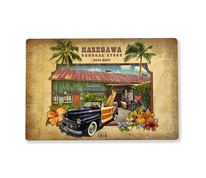Hasegawa Store Wooden Postcard