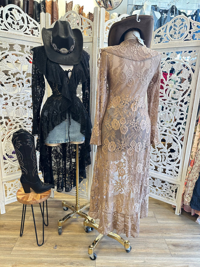 High Low Lace Cardigan