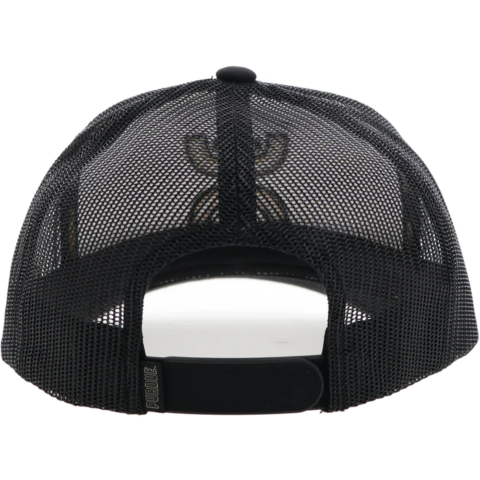 HOOey Purdue University  (Black/White/ Gold) - Trucker Cap