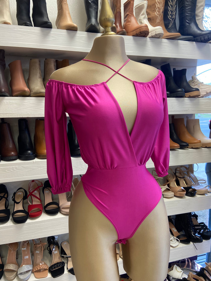 Hot Pink Cross Front Body
