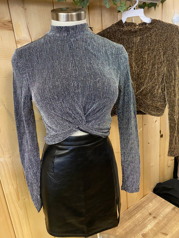 High Neck Knot Top