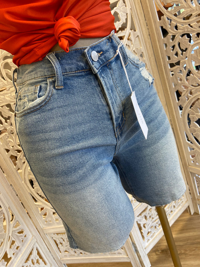 Medium Wash Bermuda Shorts