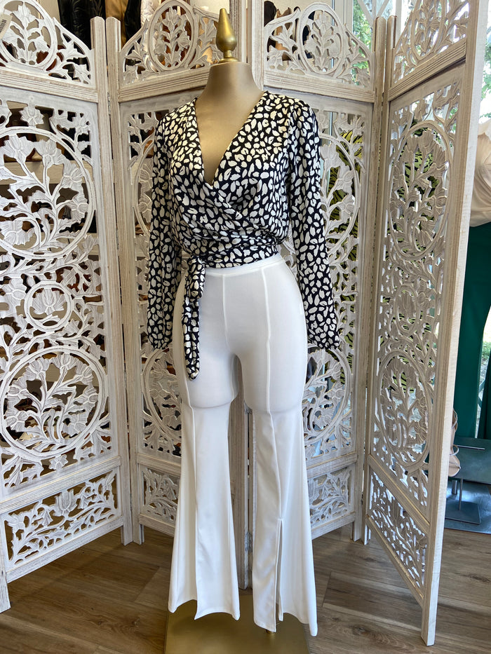 Black Cross front Tiered Dot Top venta final…