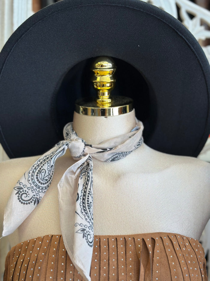 Ivory Pattern Neck Scarf