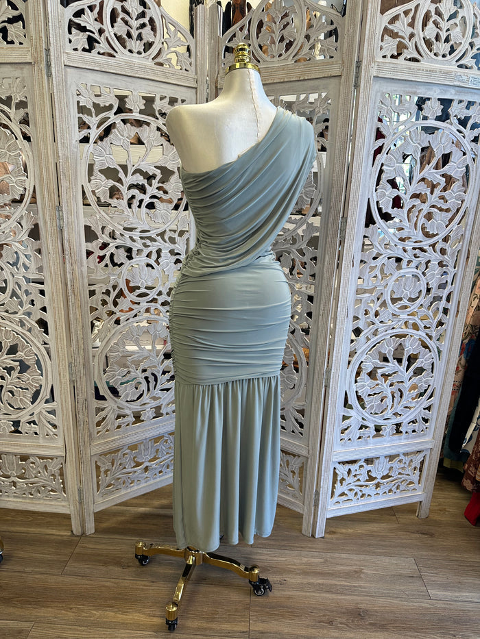 Jaded Wrapped Dress - Estira, Stretchy