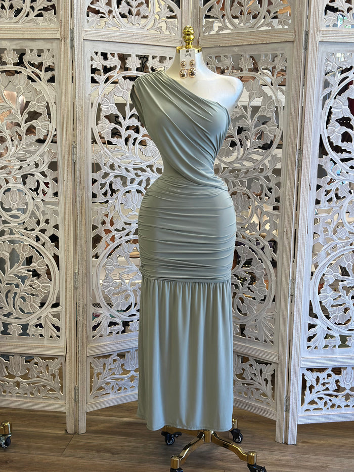 Jaded Wrapped Dress - Estira, Stretchy