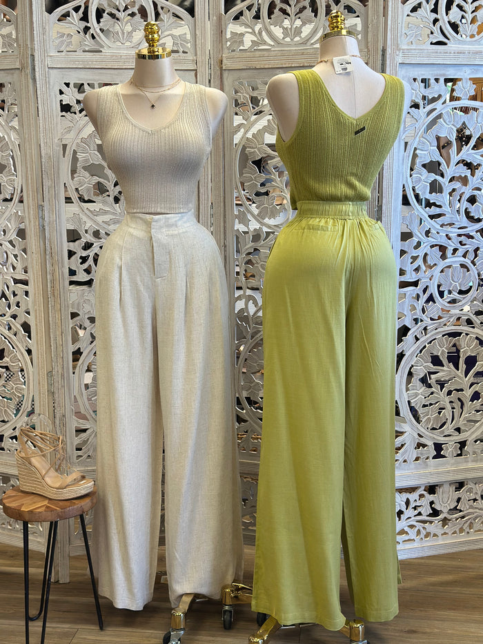 Knit Blouse and Pants  Set- Estira, Stretchy