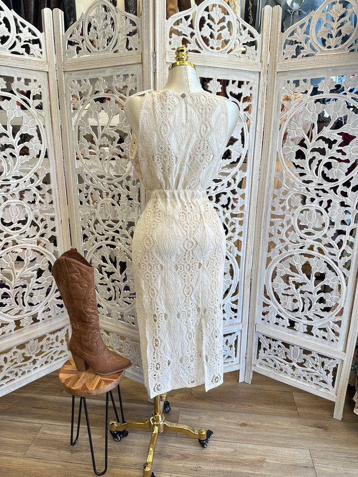 Knit Midi Skirt set- No Estira, Not Stretchy