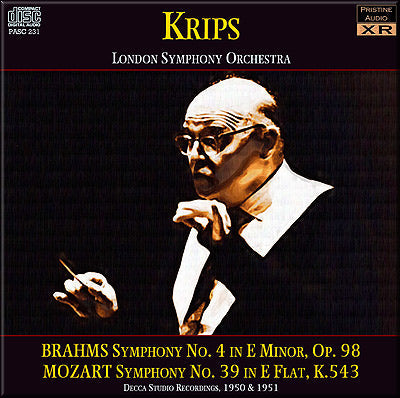 KRIPS Brahms: Symphony No. 4; Mozart: Symphony No. 39 (1950/51) - PASC231 - CD