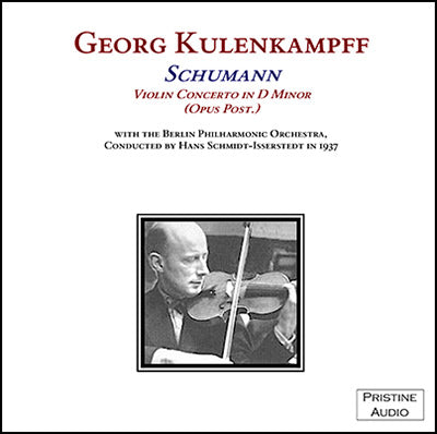 KULENKAMPFF Schumann: Violin Concerto (1937) - PASC004 - CD