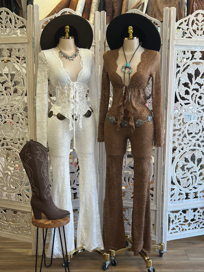 Lace Boho Set- Stretchy, Estira